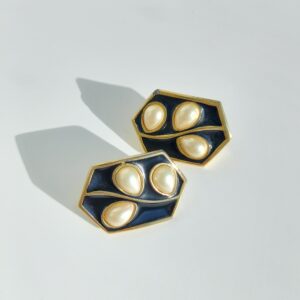 Клипсы винтажные прямоугольные, Trifari