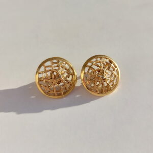 Клипсы винтажные круглые, Trifari — изображение 1