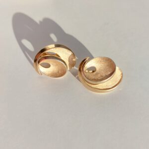 Клипсы винтажные двойные, Trifari — изображение 1